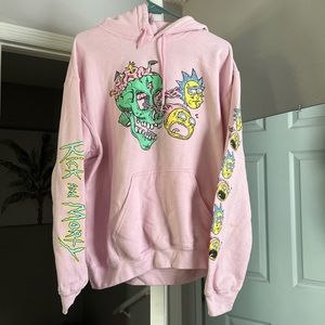 Pink Rick & Morty Hoodie